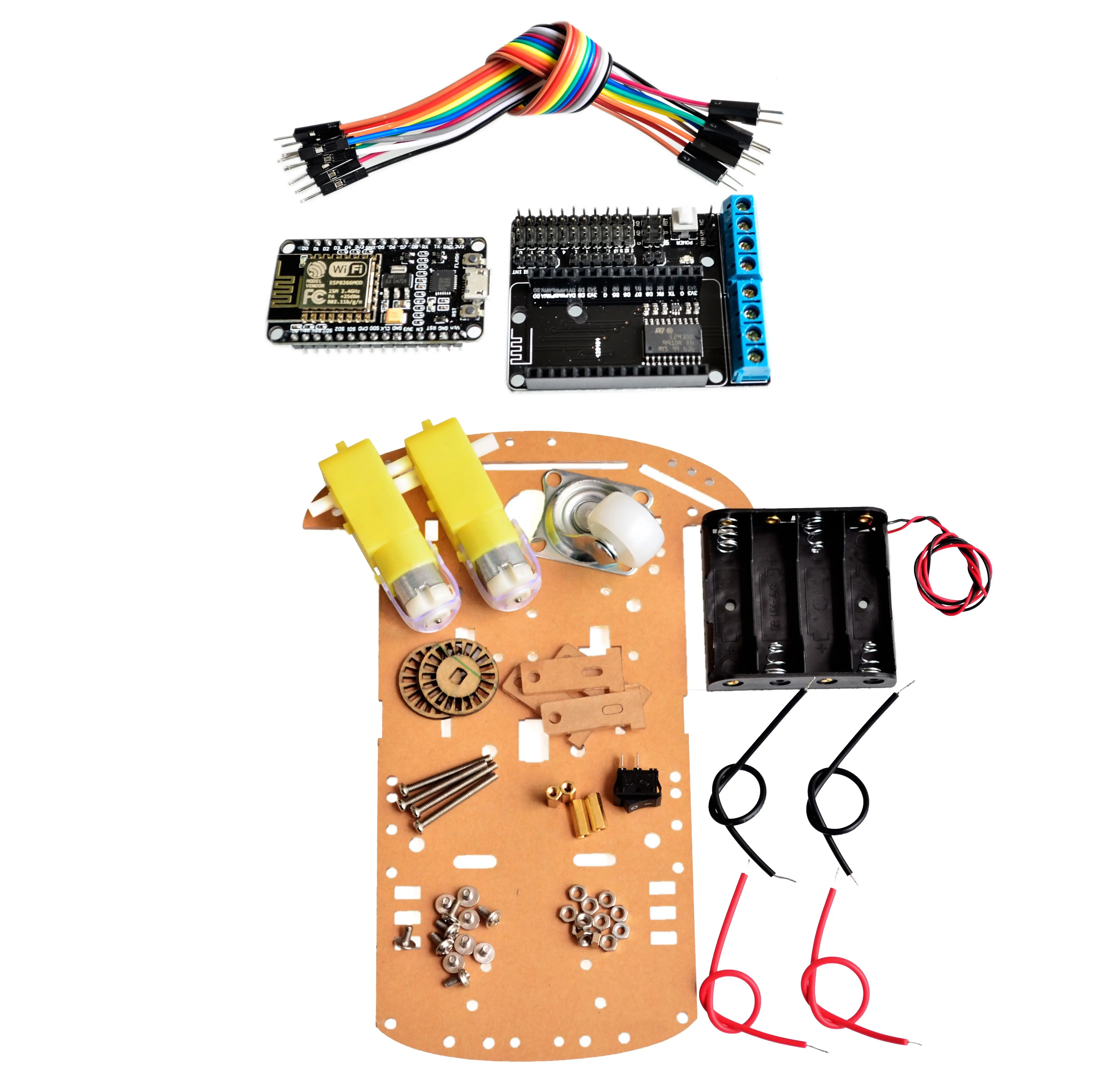 2wd rc wifi умный автомобильный набор L293D от ESP 12E для esp8266 esp 12e diy игрушка пульт