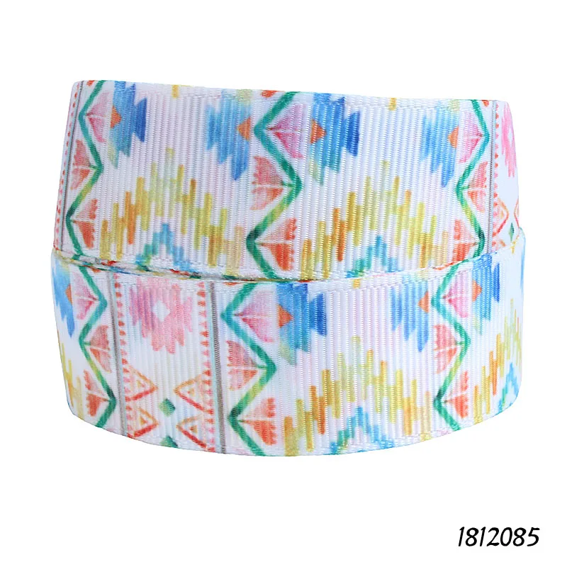 (50 ярдов/партия) Лента Флора птицы и различные геометрические принты корсажная