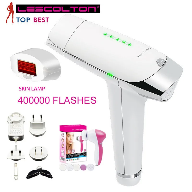 Lescolton IPL лазерный эпилятор для удаления волос, постоянный триммер для лица и тела, Электрический эпилятор, лазер для женщин с бесплатным подарком - Цвет: 7