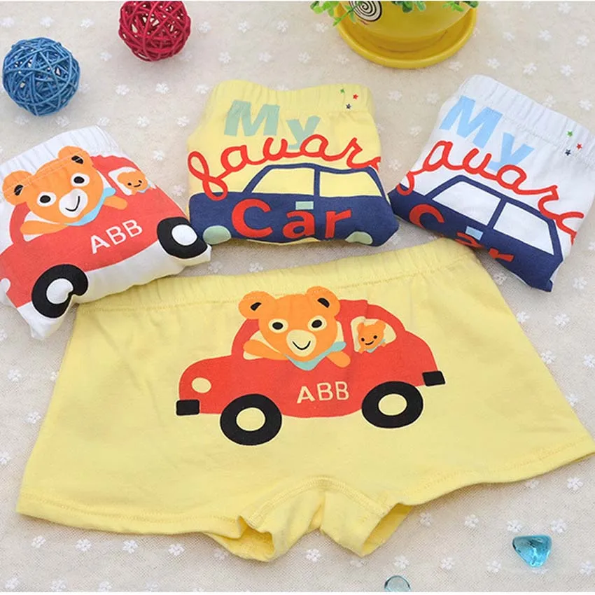Bear in the Car 1 шт.; Лидер продаж; трусы-боксеры для девочек и для мальчиков Нижнее белье Трусы-шорты с изображением забавных милых «Мой сосед Тоторо» из хлопка с изображением героя мультфильма, комплекты для детей, детское нижнее белье трусы-брифы - Цвет: Bear in the Car