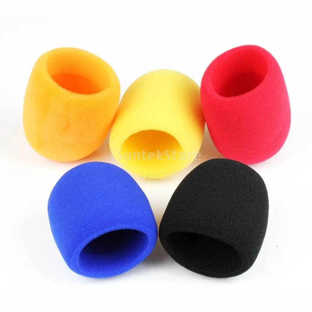 10 шт. ручной микрофон лобовое стекло Губка пены чехол для микрофона|foam mic covers|mic