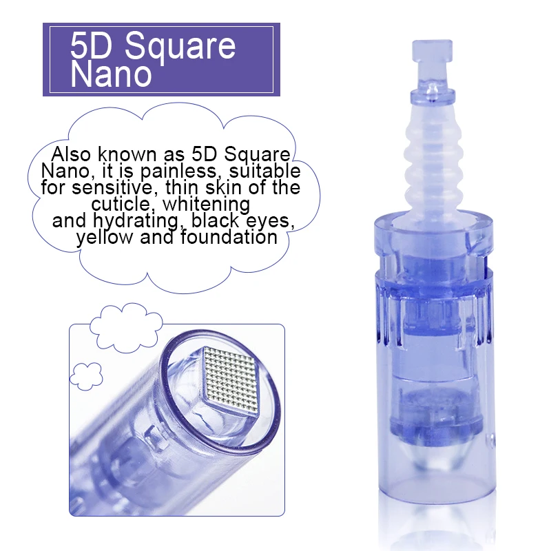 100/50/30/10 Pcs Tattoo Nano MYM Needles Tip Microneedling 9/12/36/42/Nano/3D/5D Square Nano Bayonet Cartridge Tattoo Needles