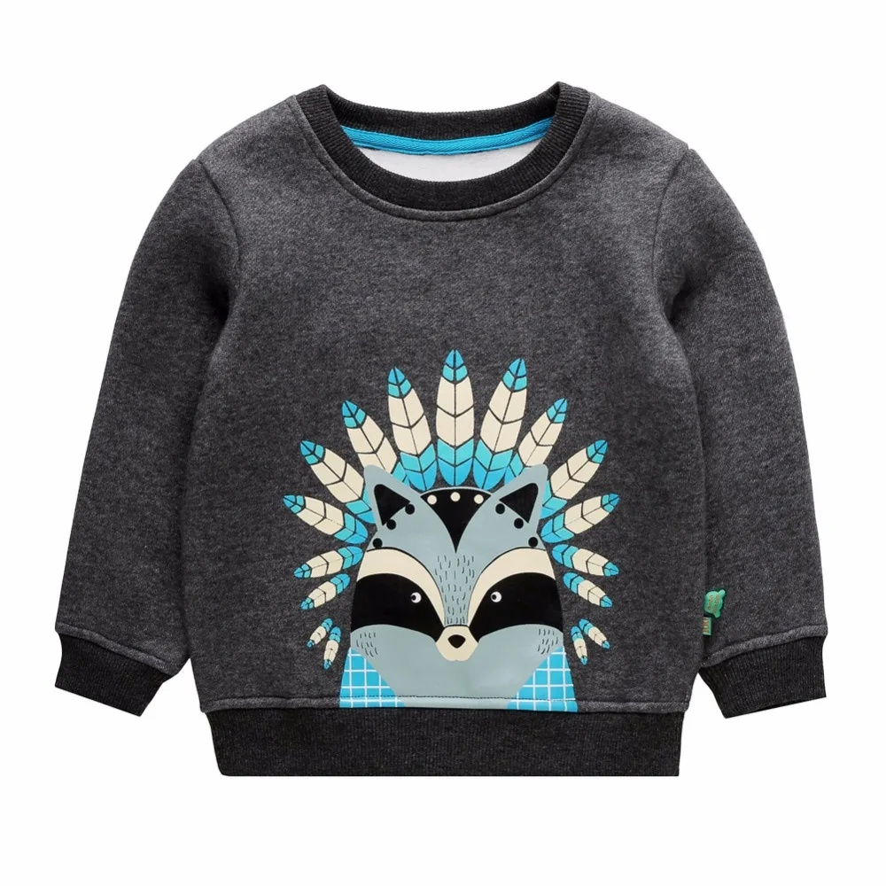 2016 Новых Мальчиков Толстовки Мультфильм Pattern Для Детей Детская Одежда С Длинным
