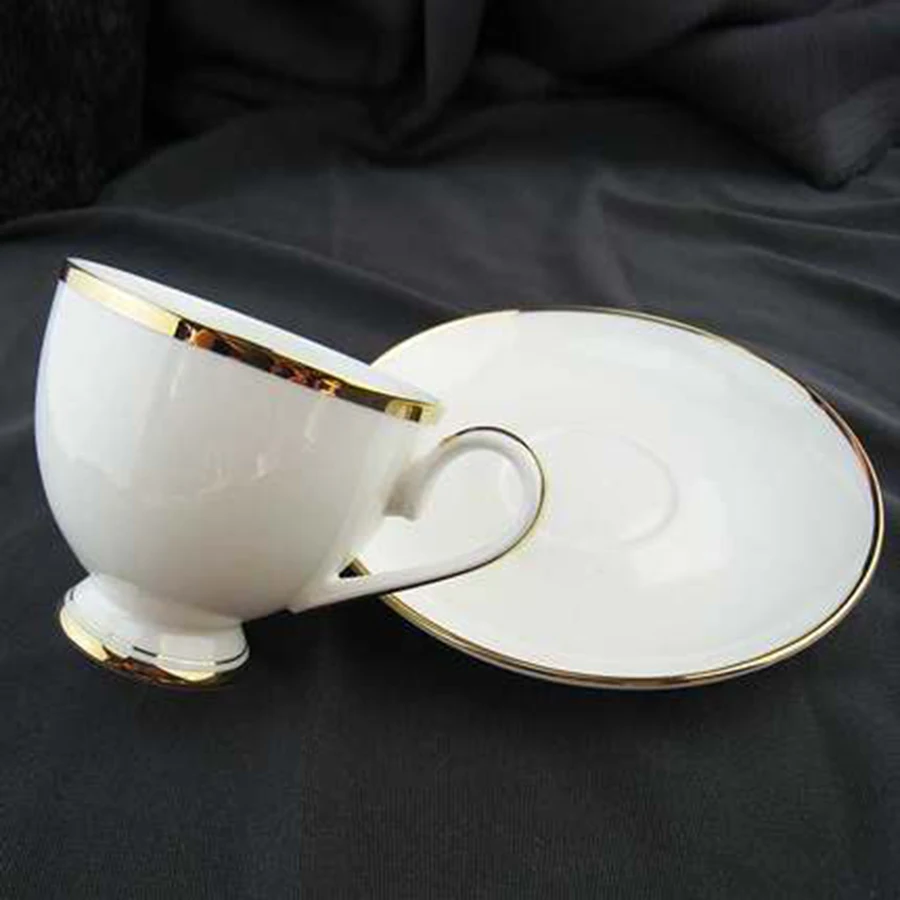 Костяная Красивая винтажная керамическая кофейная чашка набор керамический