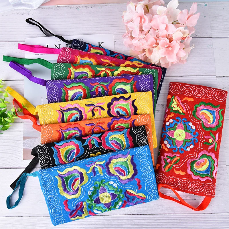 9 видов цветов женские винтажные сумки-клатчи ручной работы с вышивкой в