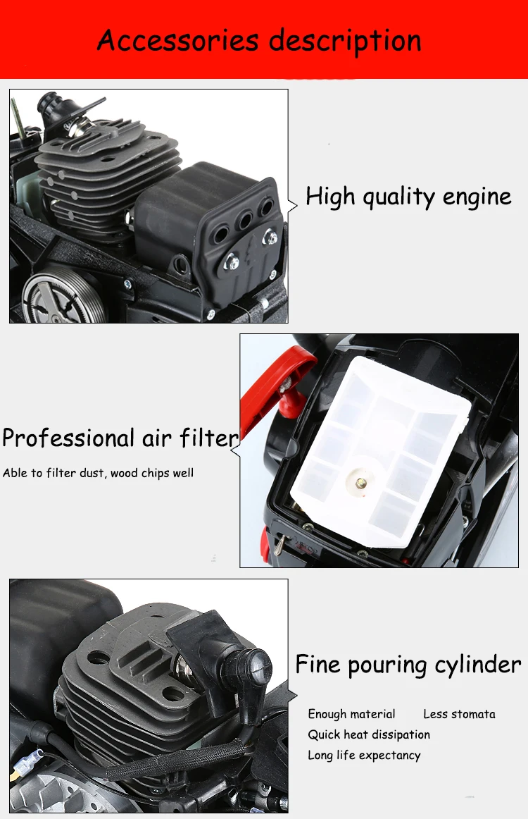 Ручная бензиновая пила высокой мощности цепная пила для резки древесины импортные цепные пилы