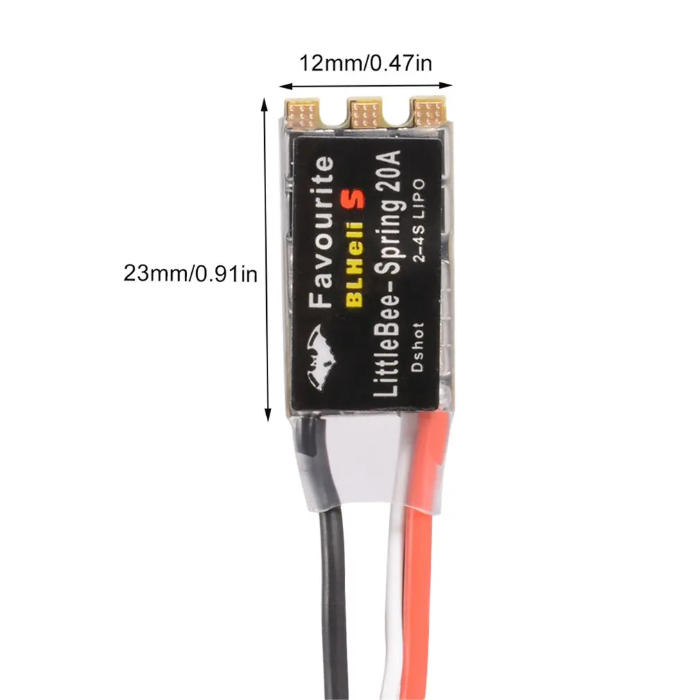 4 шт. FVT LittleBee 20A-S 30A-S ESC BLHeli_S OPTO 2-6S Mulitshot Oneshot42/125 электронный регулятор скорости для радиоуправляемого дрона