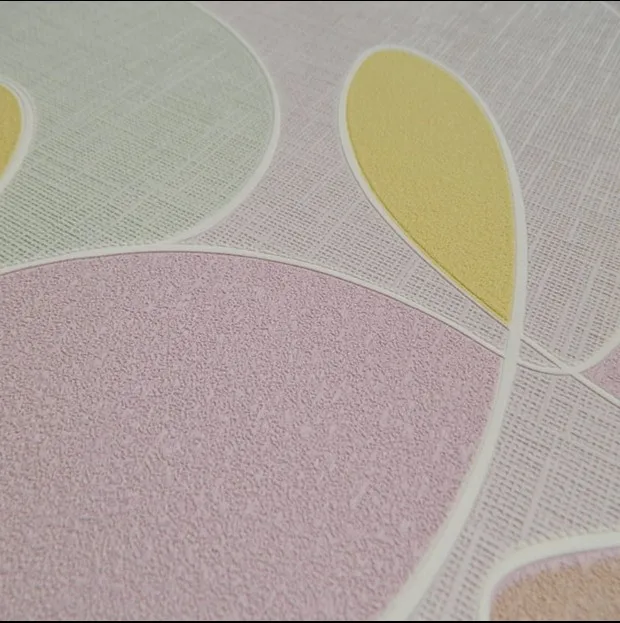 Новая мода классический порошок желтый розовый абстрактный арт обои полоса