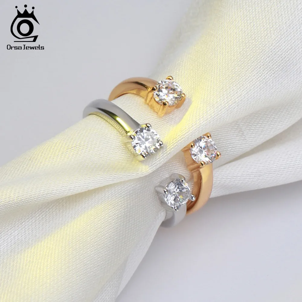 ORSA JEWELS 100% 925 пробы Серебряные кольца регулируемое кольцо для пальцев Цвет