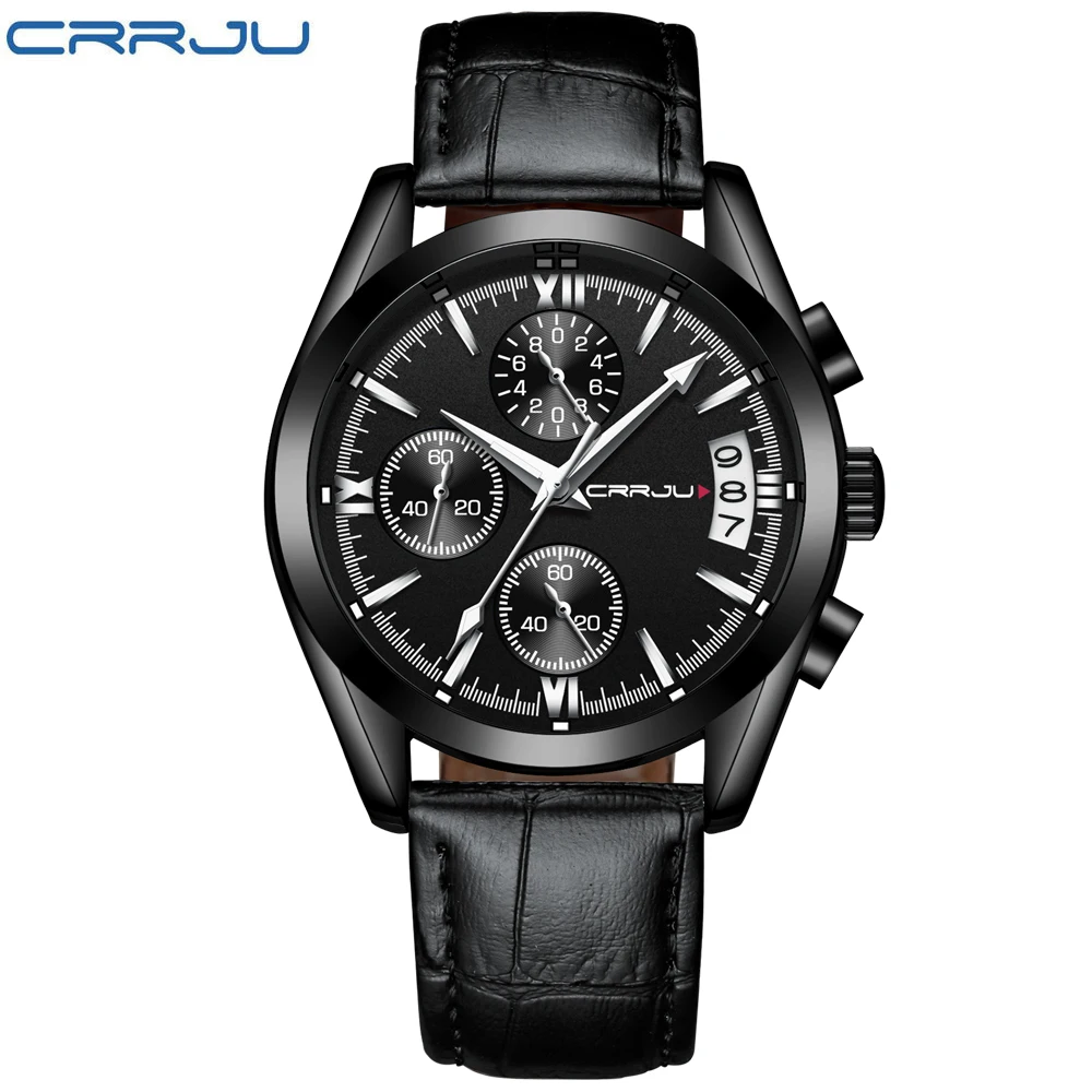 Relogio Masculino Mens Watches Top Brand CRRJU Luxury Watch Men Military Clock Waterproof Sports Chronograph Quartz Wristwatches | Наручные