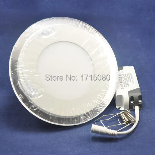 Акриловый двухцветный светодиодный панельный светильник круглая Встраиваемая