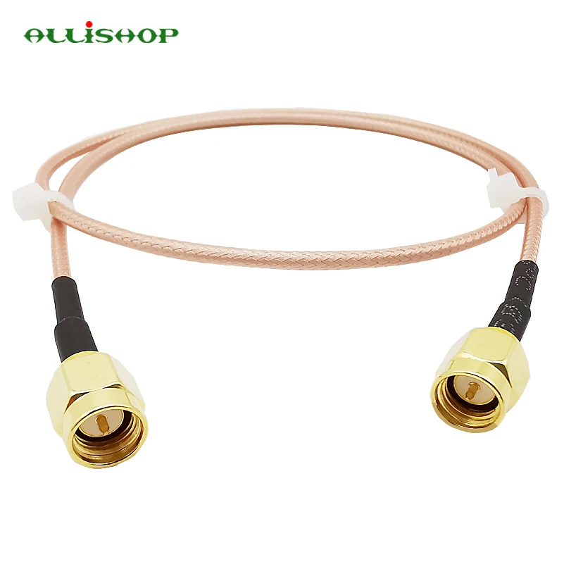 ALLiSHOP RG316 кабель Соединительный косичку 5 см/10/15/30/50 см/1 м sma мужской до sma мужской FPV RG316 кабель 50 Ом