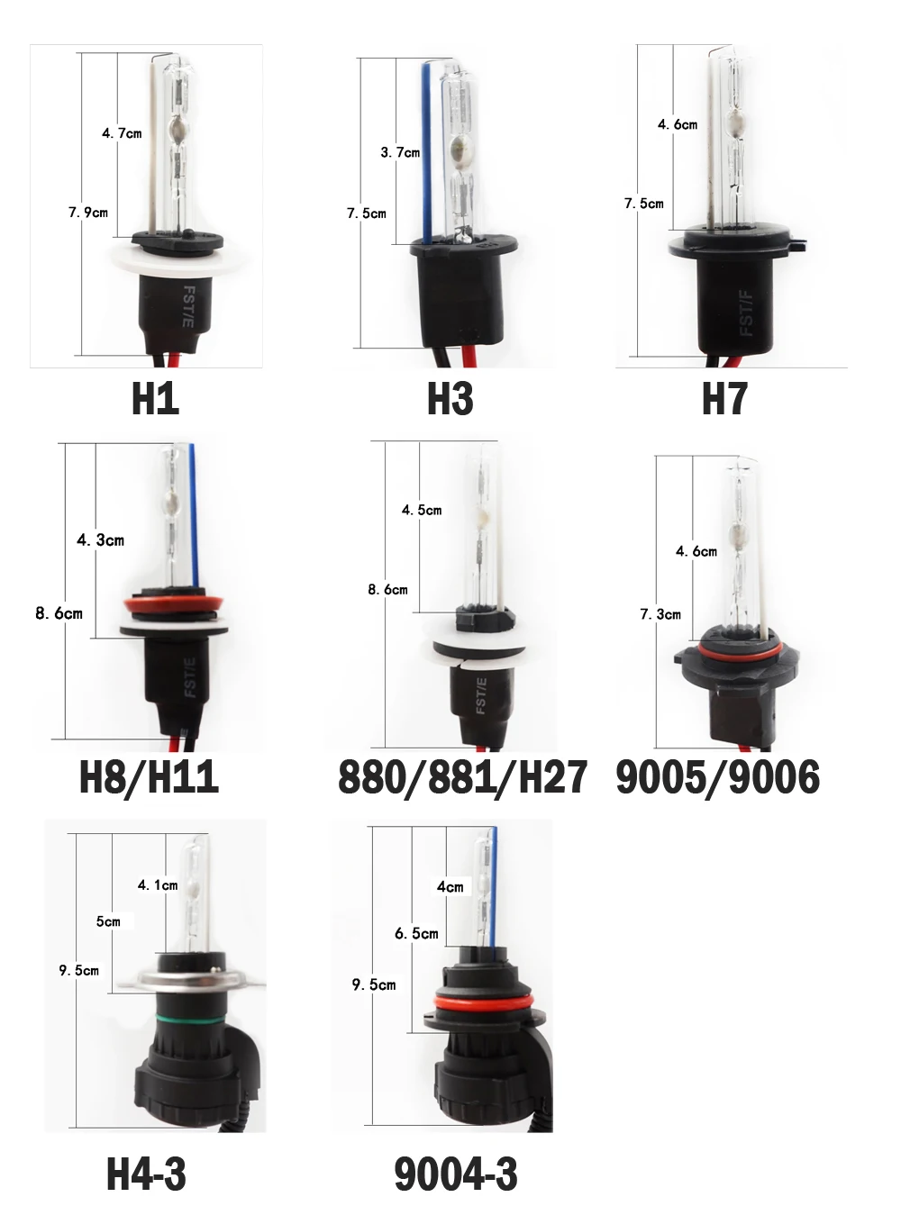 FLYCAR ксенон DC12V 55W HID переделочный комплект H1 H3 H7 H8 H11 9005 HB3 9006 HB4 H4 HID лампы 4300K 6000K 8000K Ксеноновые фары комплект