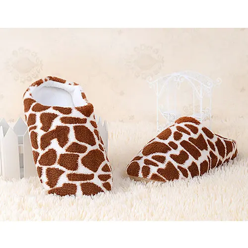 Winter Warm Home Slippers Women&ampMen Milk Cow Pattern Indoor Floor Slipper Velvet Plush Shoes Ultra-Light Fur Discount | Обувь