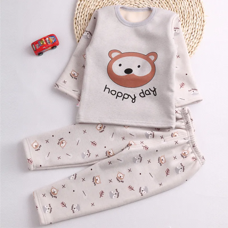 Baby girls clothes sets new children boys fashion cotton cartoon velvet outfits infant kids soft warm clothing suit | Детская одежда и
