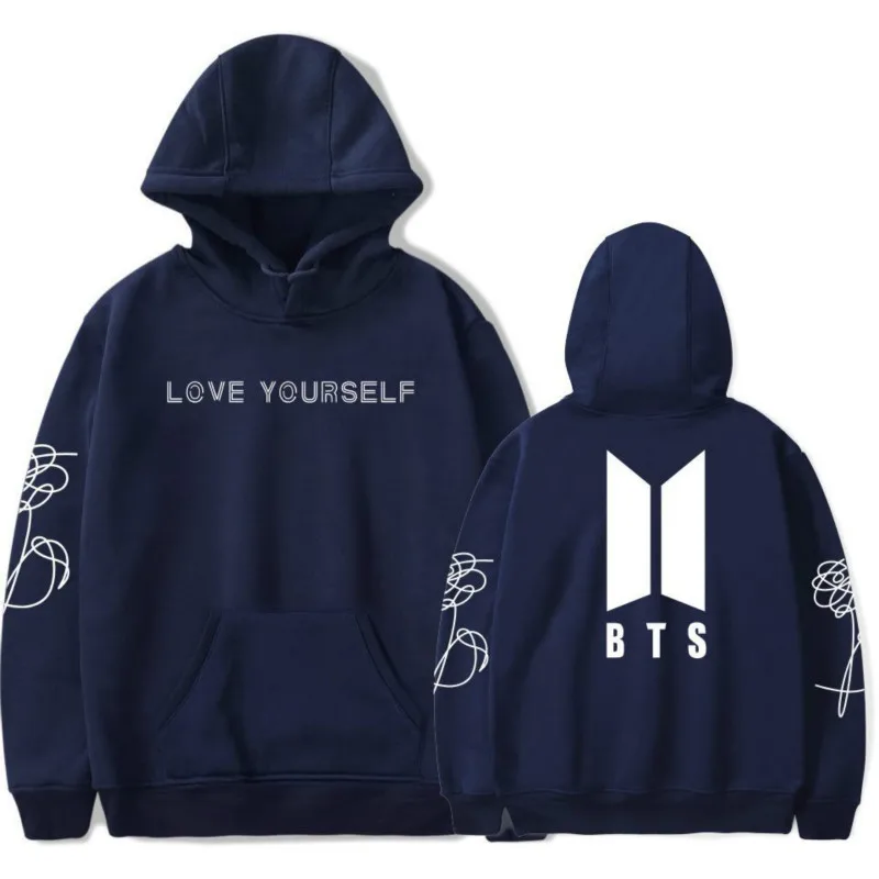 Kpop Amor Usted Mismo Harajuku Sudadera Bangtan Boys Moda Hoodies 2018 Autumn New Style | Мужская одежда