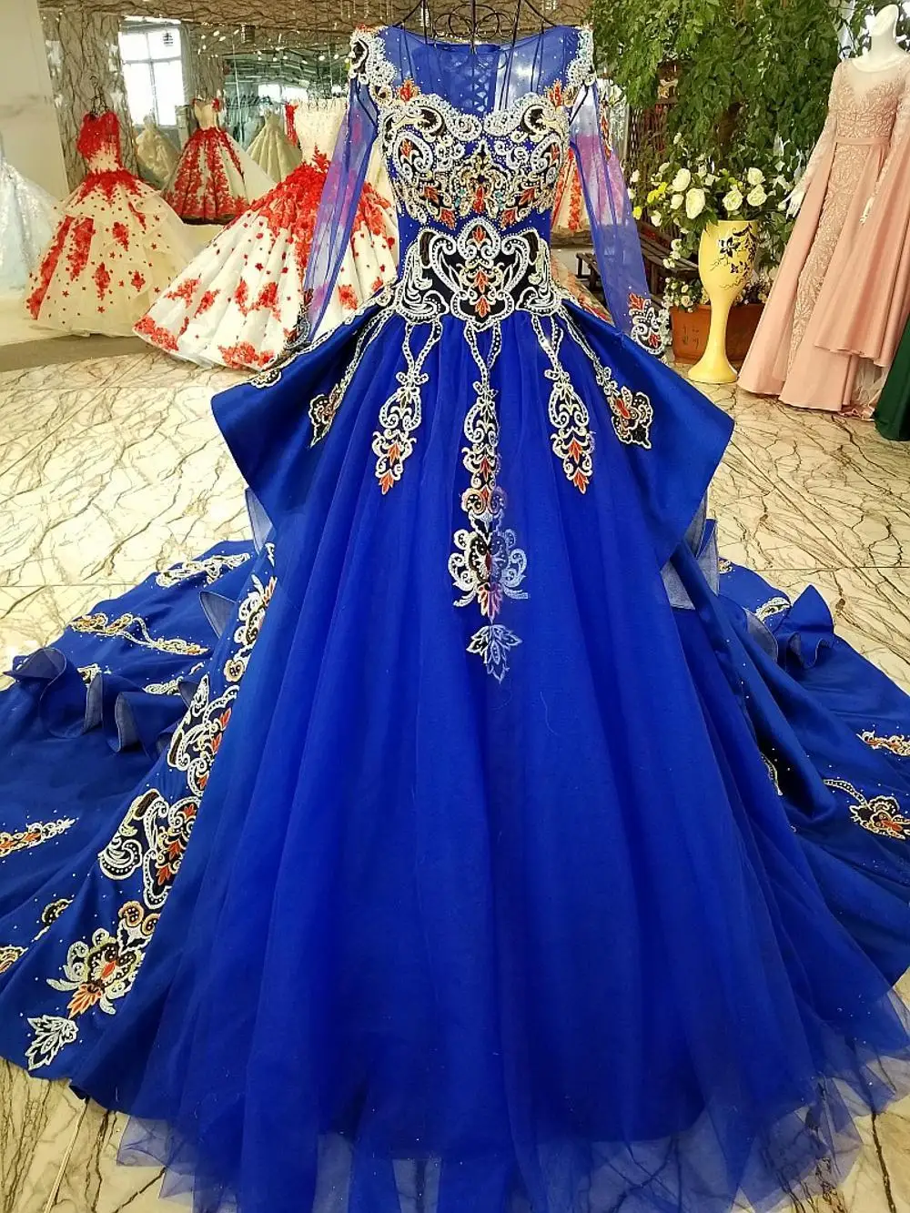 Вечернее платье Vestido Longo De Festa милое с корсетом сзади ТРАПЕЦИЕВИДНОЕ фатиновое