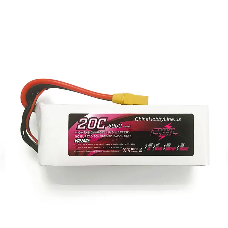 CNHL 5000 mAh 6 S 22 2 V 20C Lipo батарея|Детали и аксессуары| |