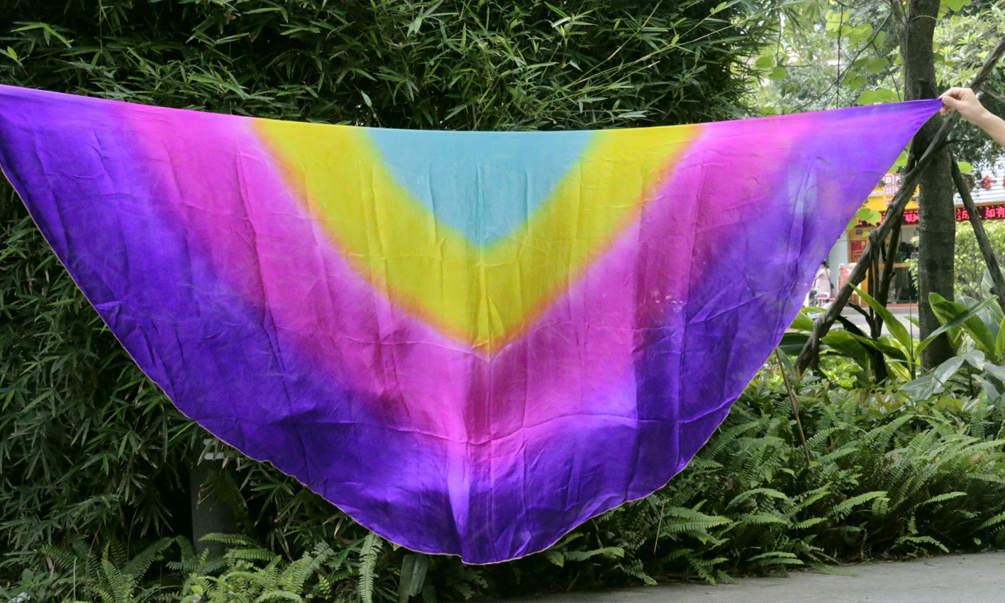 Фата для танца живота, 100% натуральный шелк, 1 шт., 250/270 см