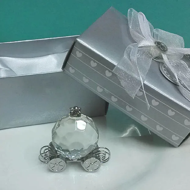 100 шт./лот сувениры для крещения хрустальные поделки Тыква Тренер Хрустальная