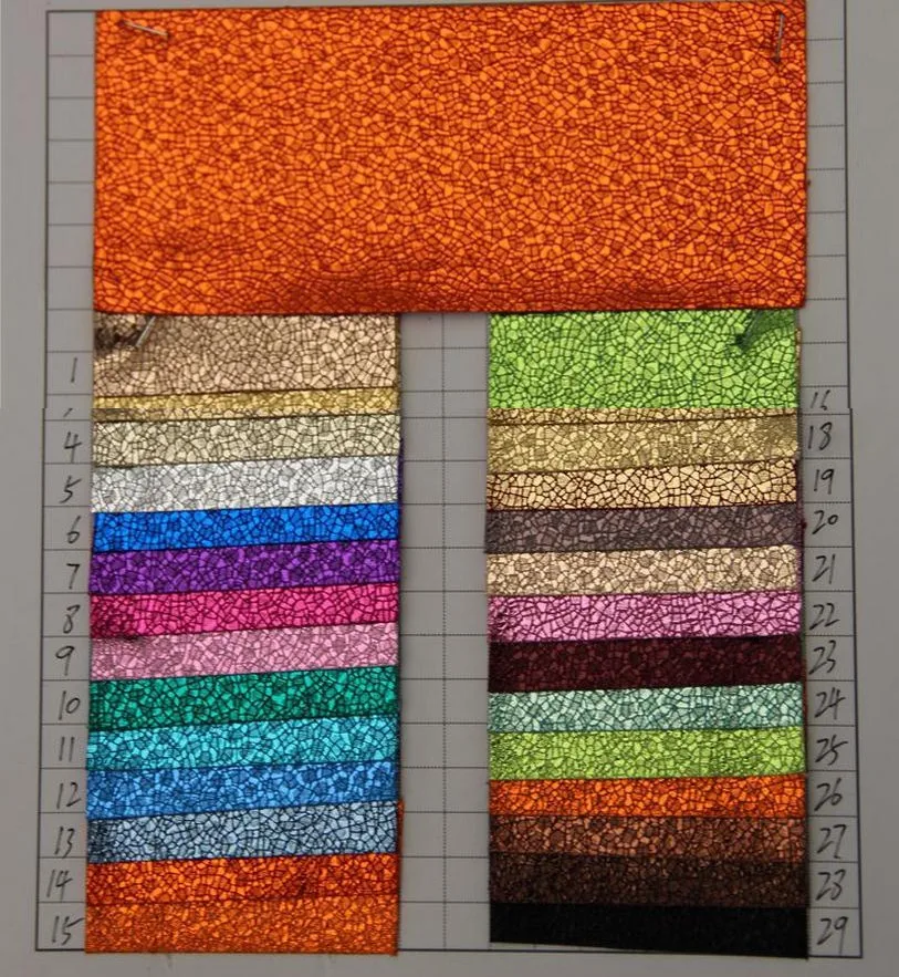 Оптовая продажа ткань из искусственной кожи с металлическим эффектом черепаха