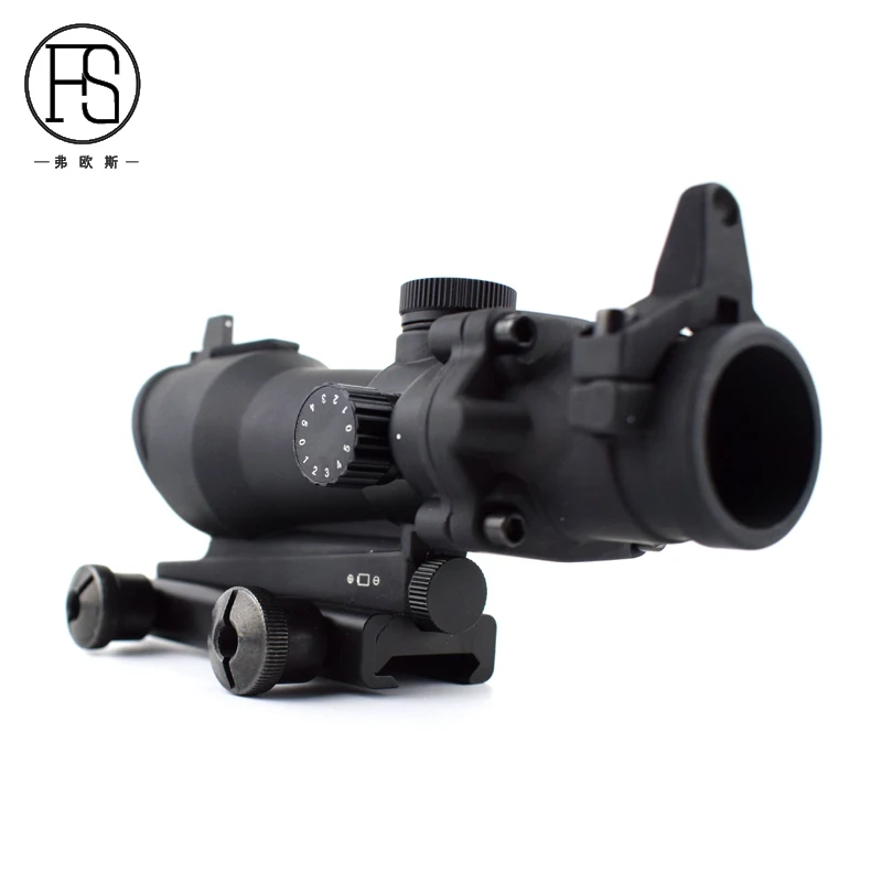 Охотничий Тактический Оптический Прицел ACOG Тип 1x32 Красная Зеленая точка прицел с