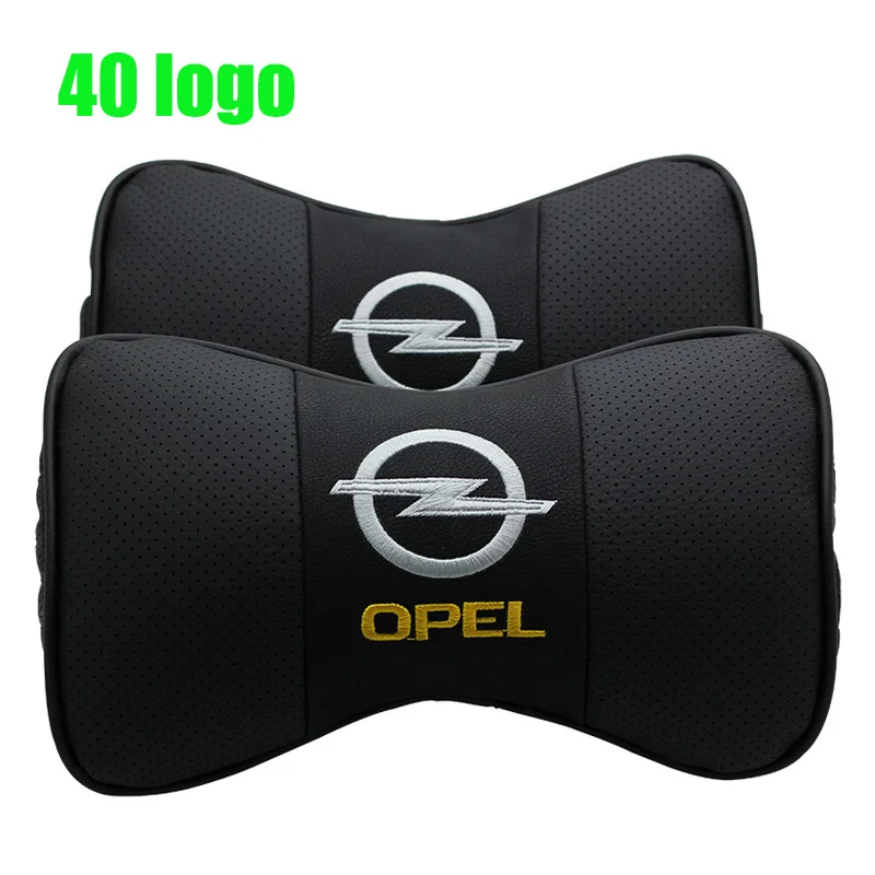 1 пара натуральная кожа подушка для шеи автомобиля Opel Insignia Astra H J G Zafira B Corsa D Vectra Meriva