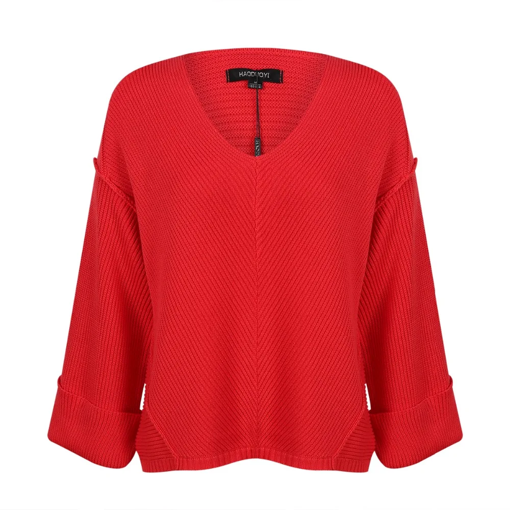 V Средства ухода за кожей Шеи дама с длинным рукавом Белый трикотаж и вязаные