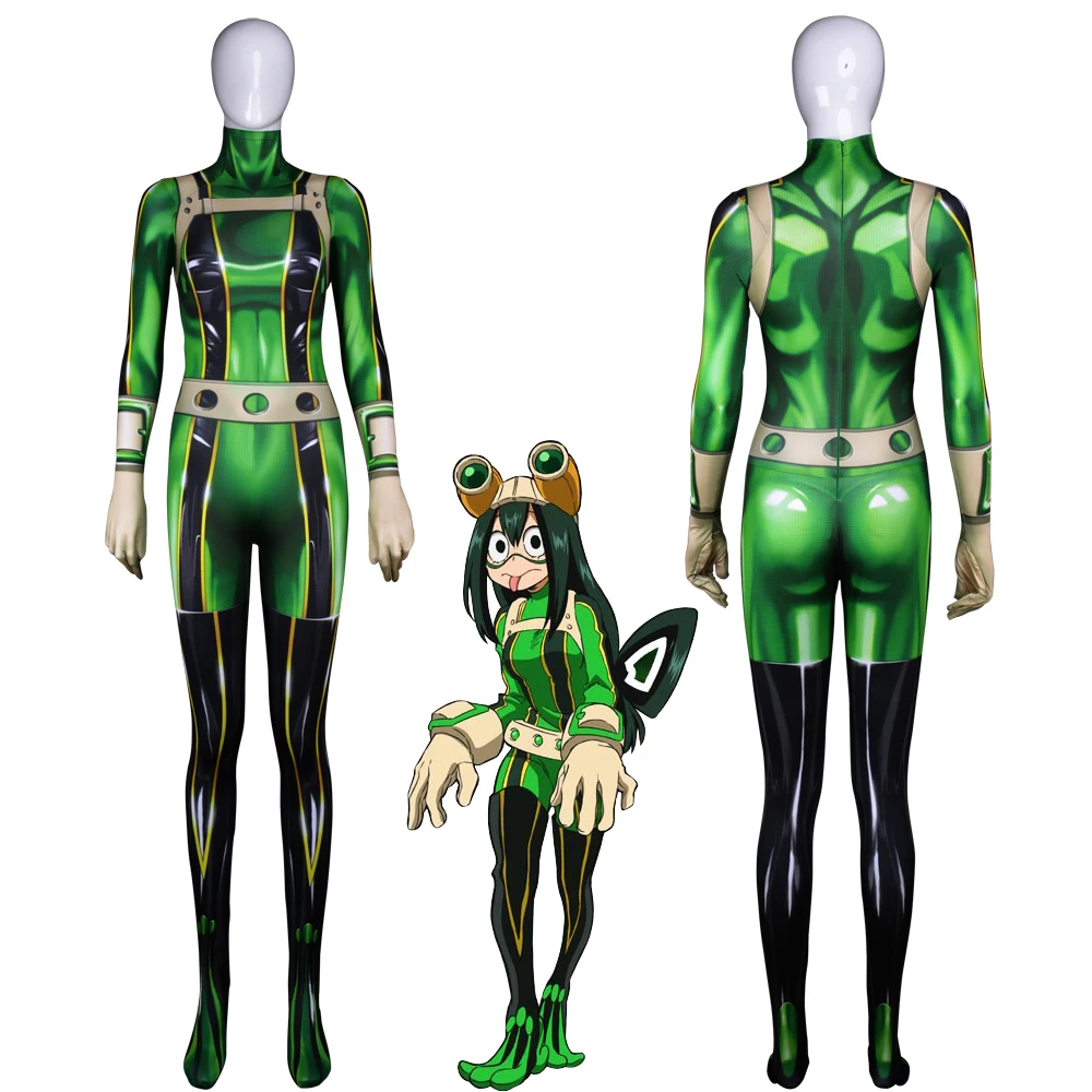 Карнавальный костюм Мой герой Asui Tsuyu карнавальный Boku no Hero Academy для косплея