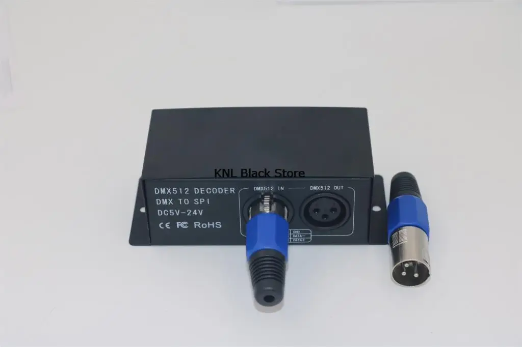 Led DMX512 Digital Decoder, DC 5V-24V Magic RGB DMX512 Controller, DMX to SPI pixel Led Driver for led strip 6803 2811 1903 2801
