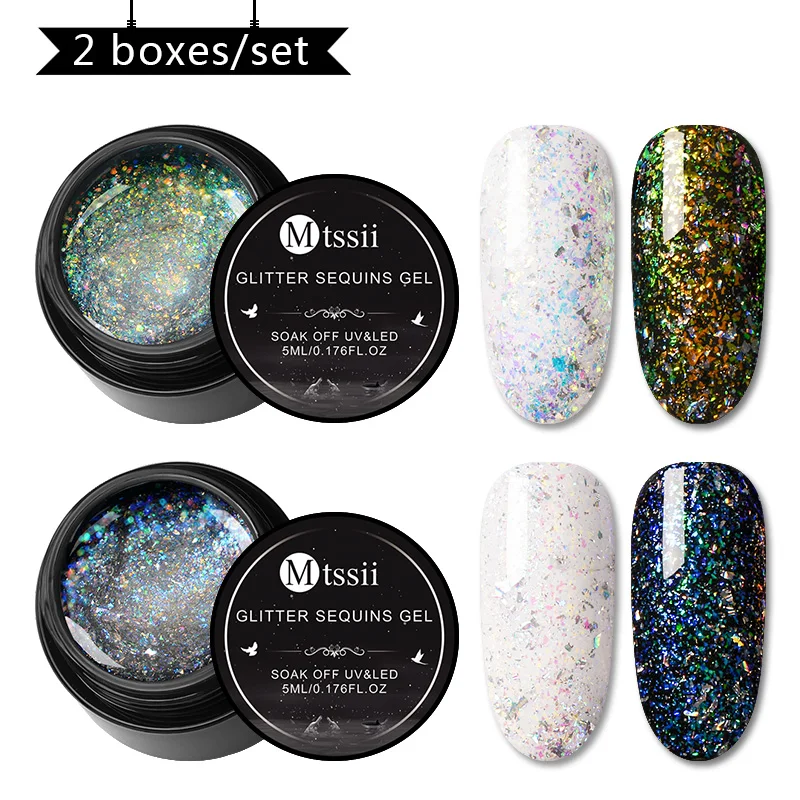 ZH03077 Mtssii блеск для губ Хамелеон Гель-лак UV Soak Off Nail Art Лак Стойкий цвет покрытие живопись гель 5 мл гель для ногтей с блестками лак - Цвет: ZH03077