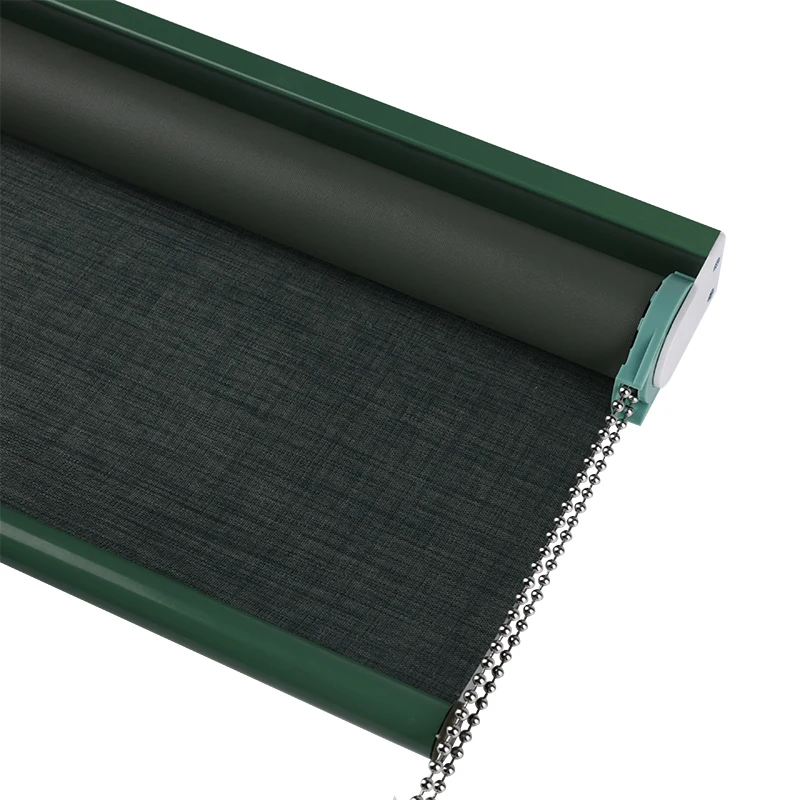 

Lelisi Fabric sunshade business roller blinds thicken blackout Roller window blinds European-style living room office Hotel