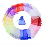 100 шт., сумки из органзы, 7*9 см3,5x2,8 дюйма