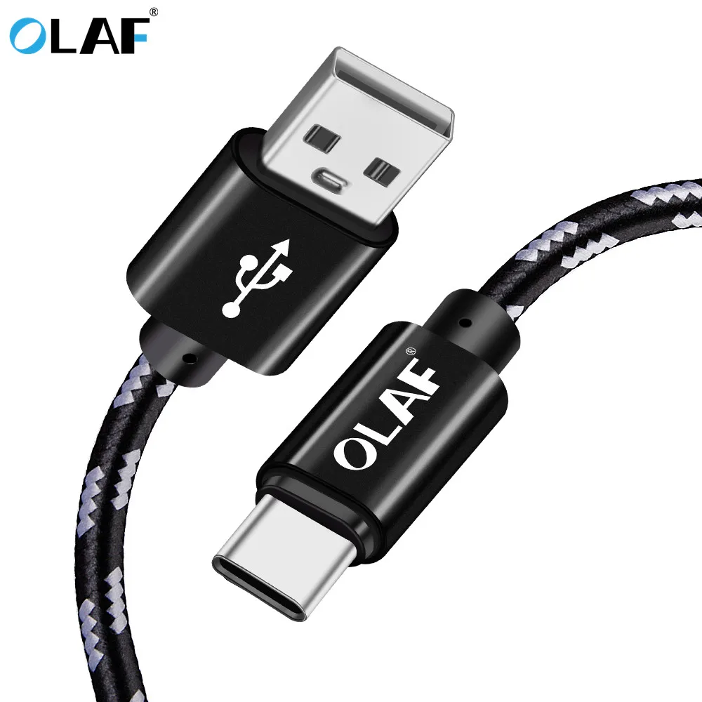 OLAF USB C кабель 1 м 2 3 Быстрая зарядка Type 0 для передачи данных Samsung S9 Redmi Note 7 мобильный
