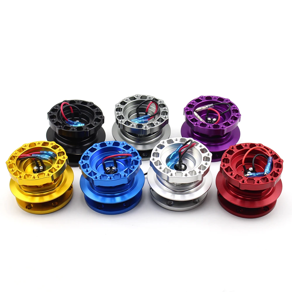 Универсальный Алюминий гоночный руль Quick Release Адаптер Hub оснастки