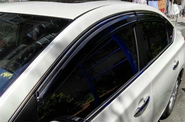 Для Nissan Sylphy Пластик оконный козырек 2011-2015 Vent Оттенки Защита от солнца дождь дефлектор гвардии для Nissan Sentra X-Trail 4 шт./компл. от AliExpress WW