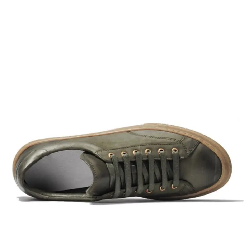 MYCOLEN New Arrival Men Casual Shoes For Breathable Lace Up Flats Classic Comfort Army Green zapatilla hombre | Обувь