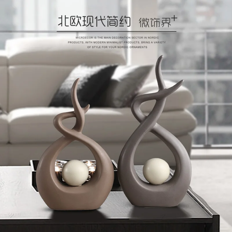 Современные керамические художественные украшения книжная полка для гостиной