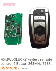 HXLIWLQLUCKY умный дистанционный ключ 433 МГц ID46 чип 7945/7953 FOB 5 Кнопка для Volvo XC60 S60