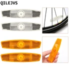 Велосипедные спицы QILEJVS, 2 шт., велосипедный отражатель на колесо, светоотражающее крепление, винтажный предупреждающий зажим