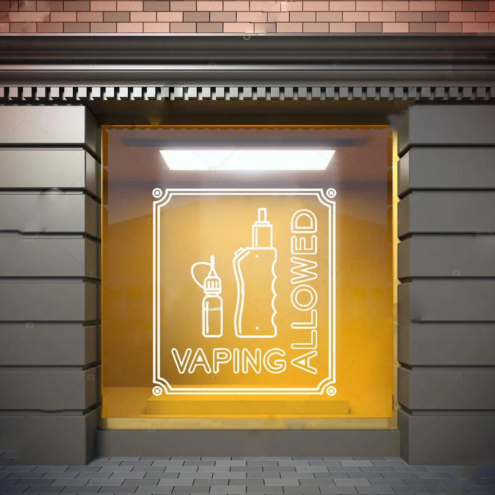 Vaping наклейки на стену художественная работа с цитатами Наклейка для магазина Vape