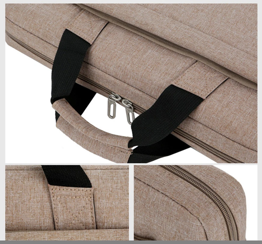 Brilljoy New Unisex 13.3 15.6 17 Inch Laptop Briefcase Bag Handbag Mens Nylon Briefcase Men's Office Bags Business Computer Bags