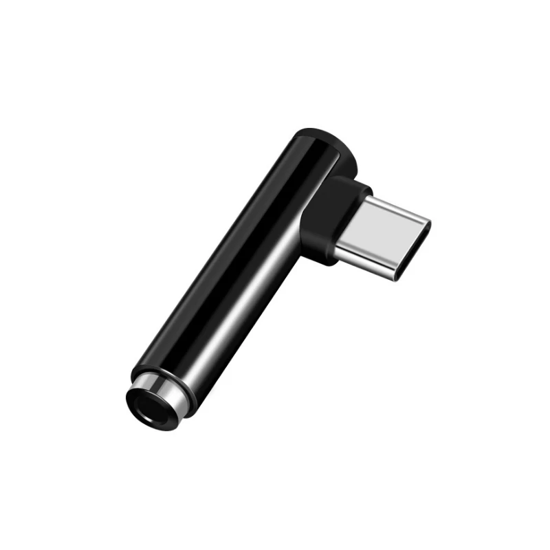 Black Тип usb с разъемами типа C и 3,5 мм разъем для наушников вспомогательный конвертер аудио адаптер для samsung Note 9 S9 S8 плюс для huawei P20 Pro Xiaomi Mi 8 6 a2 - Цвет: Black