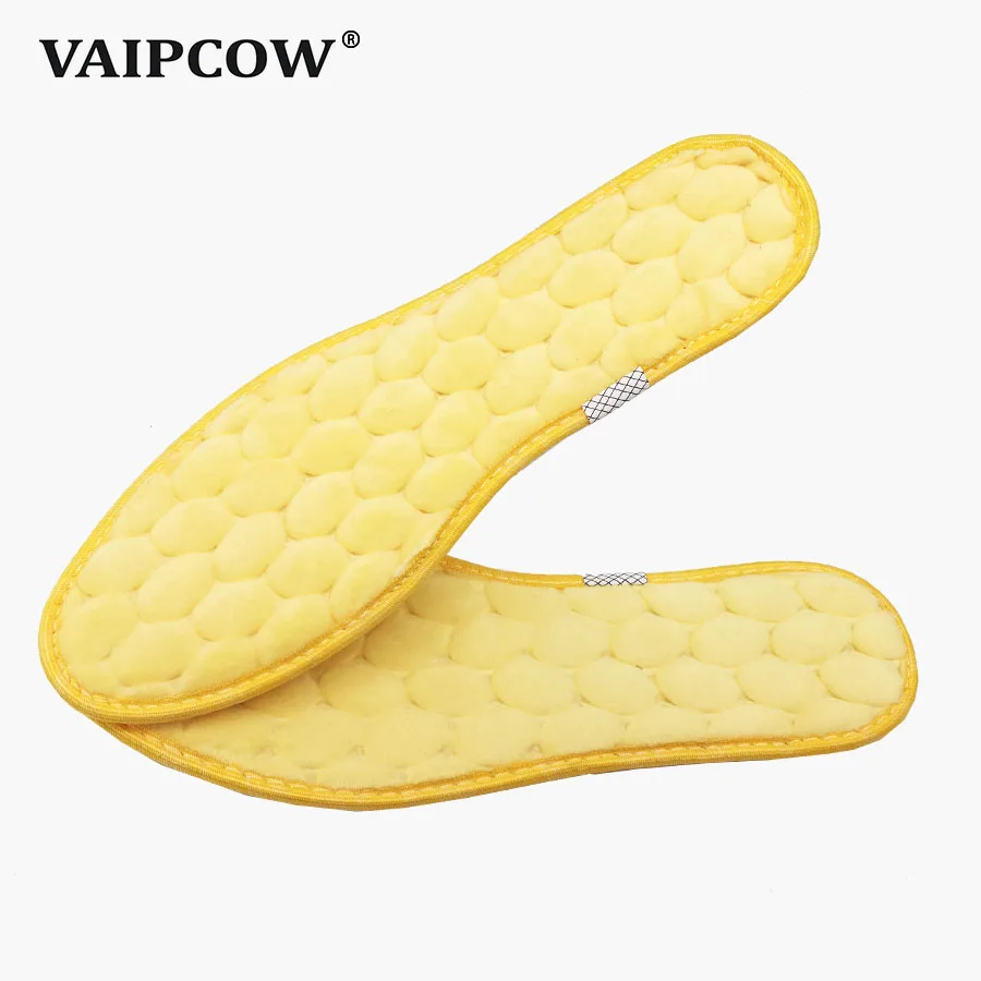 VAIPCOW/теплые кашемировые теплые стельки; утолщенная Мягкая дышащая зимняя спортивная обувь с вставкой для мужчин и женщин