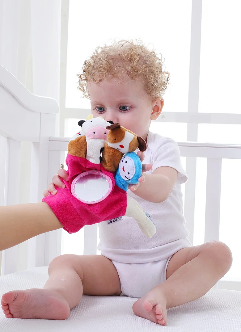 Lovely Baby ручная кукольная игрушка мультфильм животных Говоря игрушки для