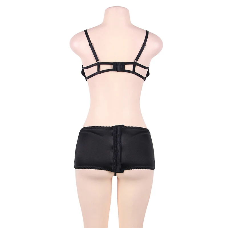 

Hot sexy lingerie women plus size babydoll bra straps garter belt open bust sexy underwear bodysuit pajamas sleepwear Da80418