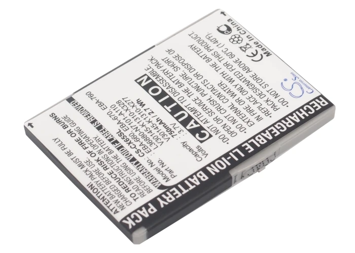 2020 новые 750mAh батареи EBA-760 EBA-770 для Siemens CF75 CFX65 CT66 CT72 CT75 CTX65 CV65 CV72 CV75 CX65 CX66 CX70 и т. Д. |