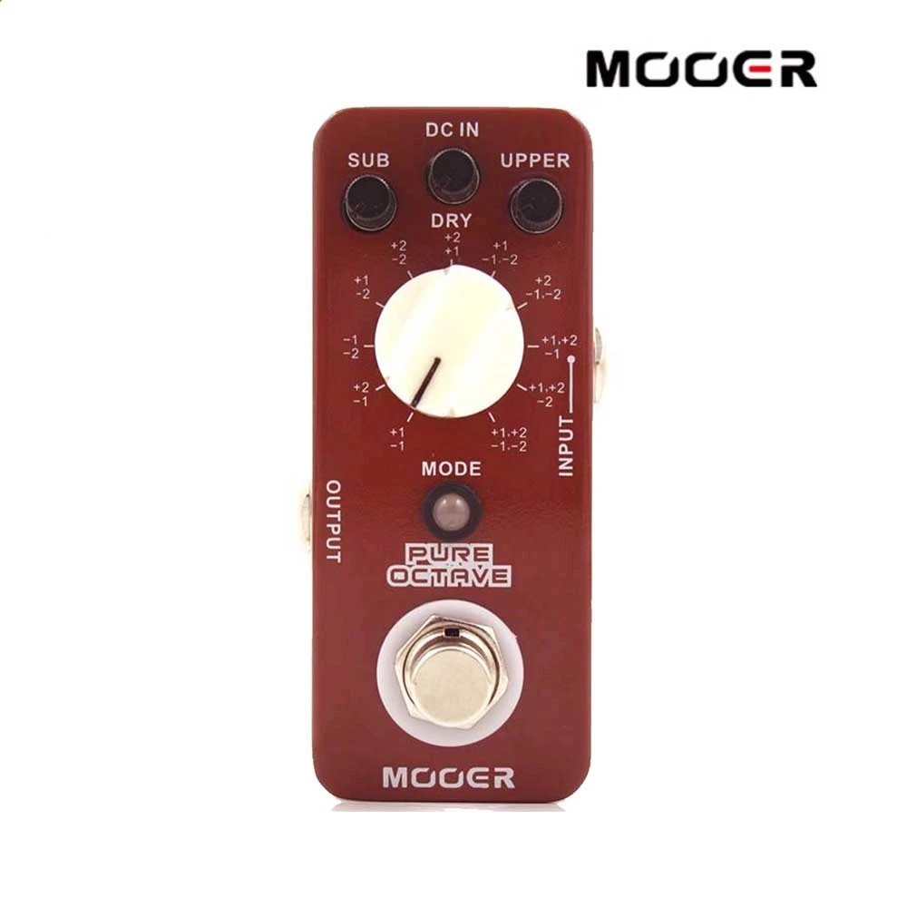MOOER Pure Octave Мини гитары педаль эффектов 11 точные октавы режимы Правда Обход полный