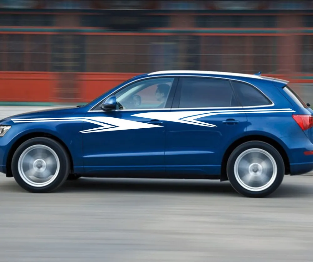 Автомобильная наклейка гоночная полоса 145 ''для Q5 Q7 suv виниловая графика