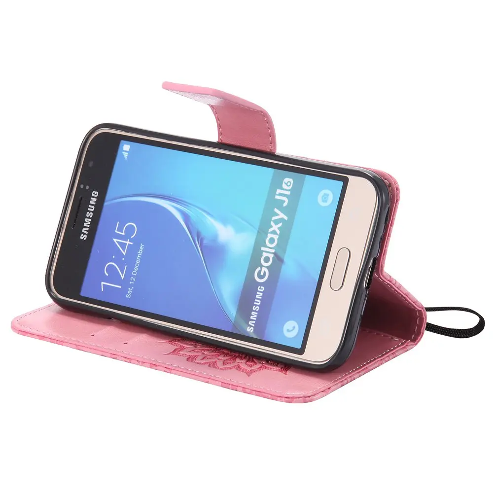 Чехол для Samsung Galaxy J1 J 1 2016 J120FN кошелек флип-чехол из искусственной кожи SM-J120FN SM-J120H/ds